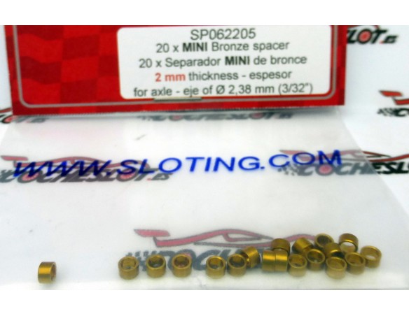 SEPARADOR MINI DE BRONCE X 20 2mm REF.SP062205 SLOTING PLUS