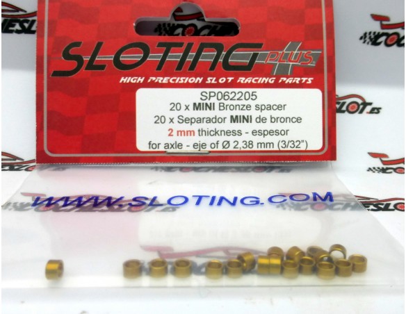 SEPARADOR MINI DE BRONCE X 20 2mm REF.SP062205 SLOTING PLUS