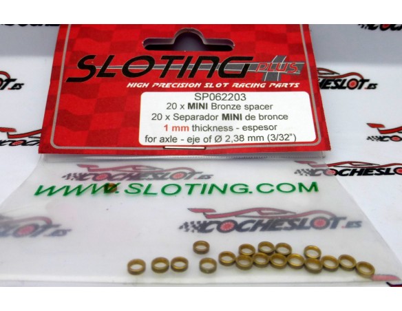 SEPARADOR MINI DE BRONCE X 20 1mm REF.SP062203 SLOTING PLUS