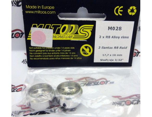 LLANTAS 2 R8 RAID 17.7 x 10mm REF.M028 MITOOS