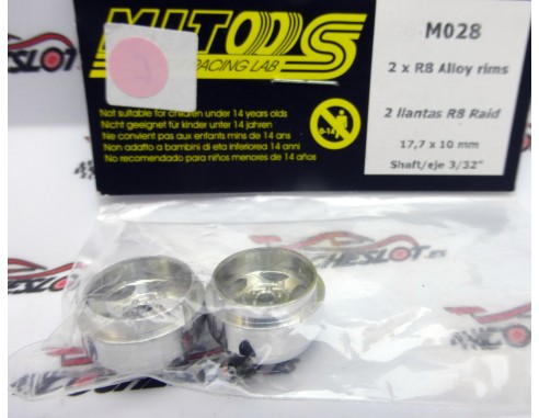 LLANTAS 2 R8 RAID 17.7 x 10mm REF.M028 MITOOS