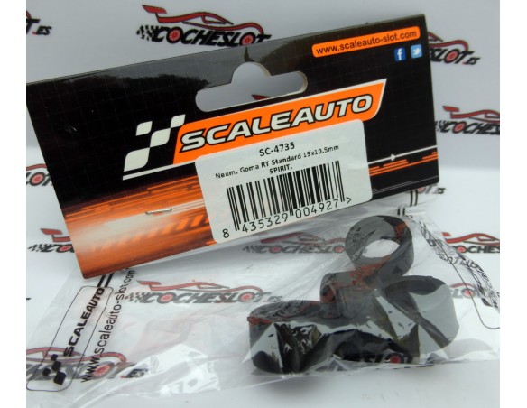 NEUMATICOS GOMA RT STANDARD 19 x 10.5mm SPIRIT REF.SC4735 SCALEAUTO
