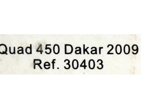 QUAD 450 DAKAR 2009 REF.30403 AVANT SLOT