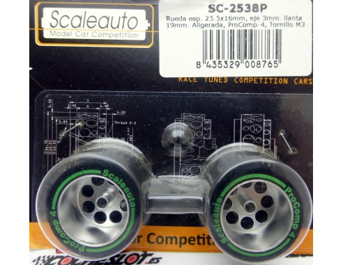 RUEDAS ESPUMA 1/24 REF.SC2538P SCALEAUTO