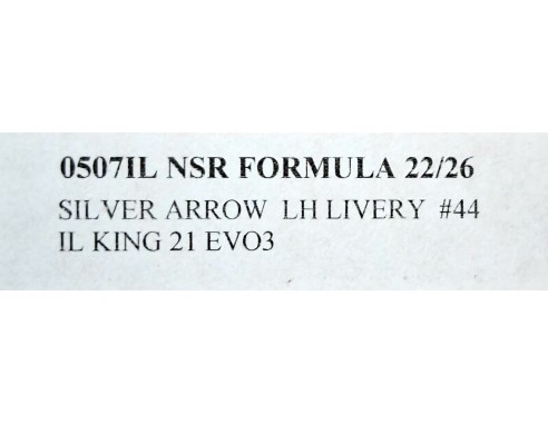FORMULA 22 SILVER ARROW  Nº44 LN LIVERY REF.05071IL NSR
