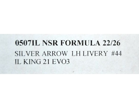FORMULA 22 SILVER ARROW  Nº44 LN LIVERY REF.05071IL NSR
