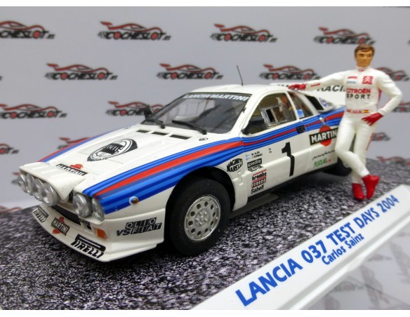 LANCIA 037 MARTINI TEST DAY CARLOS SAINZ CON FIGURA REF.E2105 FLY