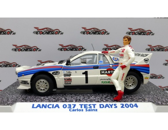 LANCIA 037 MARTINI TEST DAY CARLOS SAINZ CON FIGURA REF.E2105 FLY