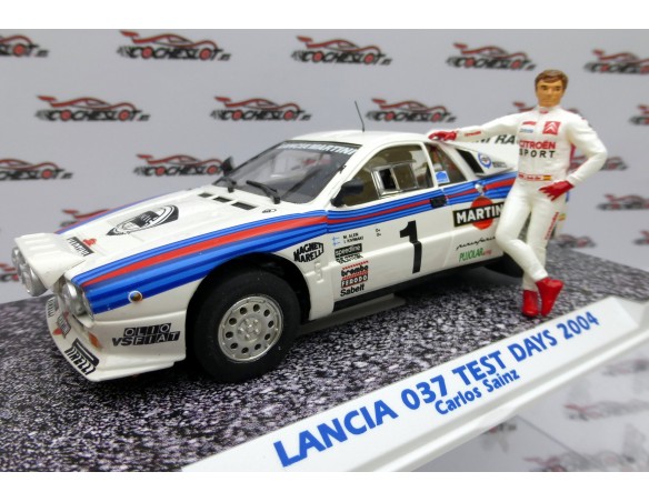 LANCIA 037 MARTINI TEST DAY CARLOS SAINZ CON FIGURA REF.E2105 FLY