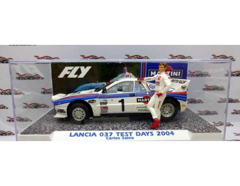 LANCIA 037 MARTINI TEST DAY CARLOS SAINZ CON FIGURA REF.E2105 FLY