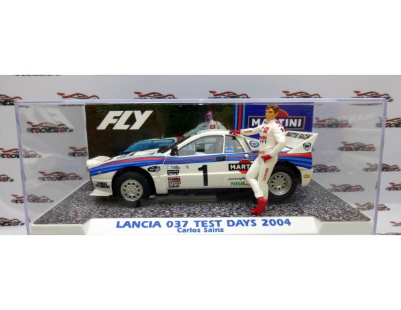 LANCIA 037 MARTINI TEST DAY CARLOS SAINZ CON FIGURA REF.E2105 FLY