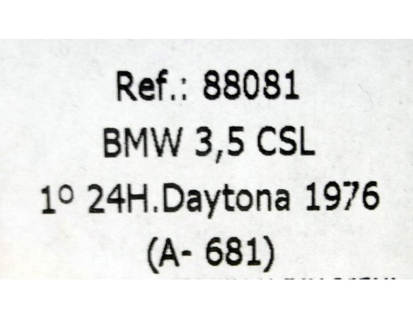 BMW 3,5 CLS 1º 24H DAYTONA 1976 A681 REF.88081 FLY