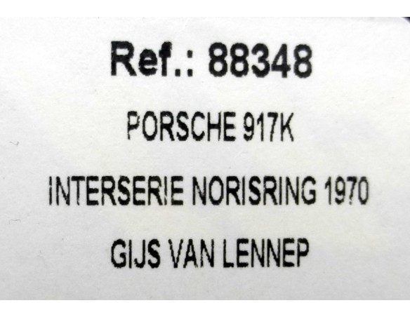 PORSCHE 917K INTERSERIE NORISRING 1970 REF.88348 FLY
