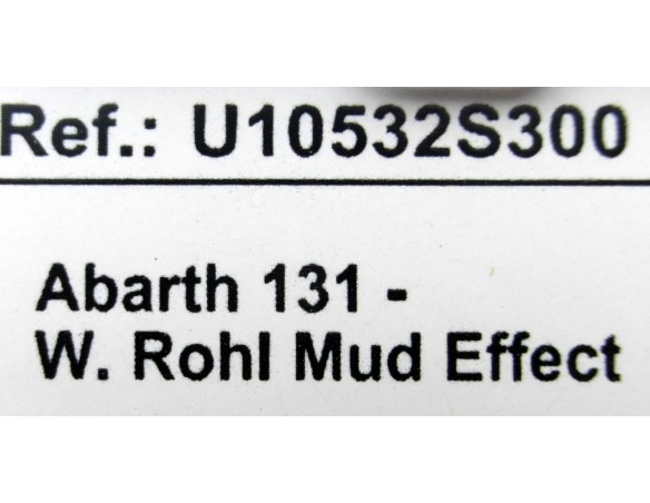 ABARTH 131 WROHL EFECTO BARRO REF.U10531S300 SCX