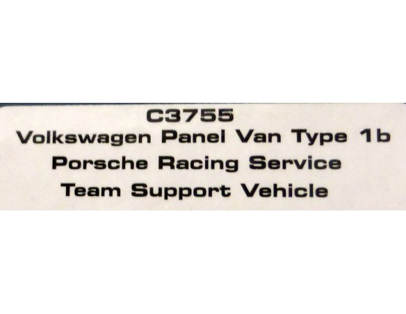 VOLKSWAGEN PANEL VAN  PORSCHE SERVICE REF.C3755 IMPORTACION SUPERSLOT