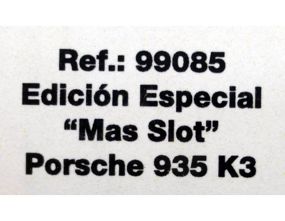 PORSCHE 935 K3 ED.ESPECIAL MAS SLOT REF.99085 FLY