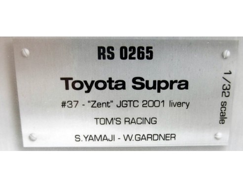 TOYOTA SUPRA Nº37 ZENT JGTC 2001 TOM´S RACING REF.RS0265 REVOSLOT