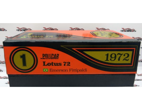 LOTUS 72 Nº1 1ST F1 WORLD CHAMPIONSHIP 1972 EMERSON FITTIPALDI REF.PCW03 POLICAR