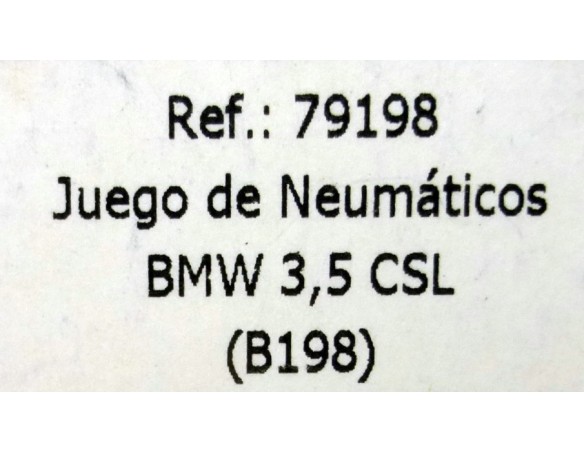 JUEGO DE NEUMATICOS BMW 3,5 CSL B198 REF.79198 FLY