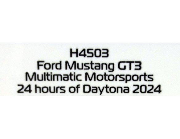 FORD MUSTANG GT3 MULTIMATIC MOTORSPORT 24H DAYTONA 2024 REF.H4503 SUPERSLOT