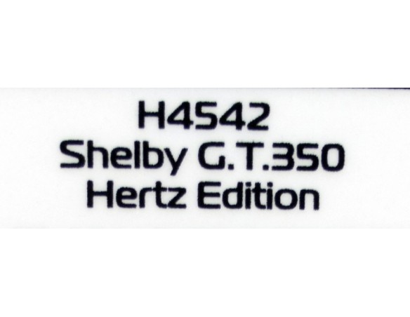 SHELBY GT.350 HERTZ EDITION REF.H4542 SUPERSLOT
