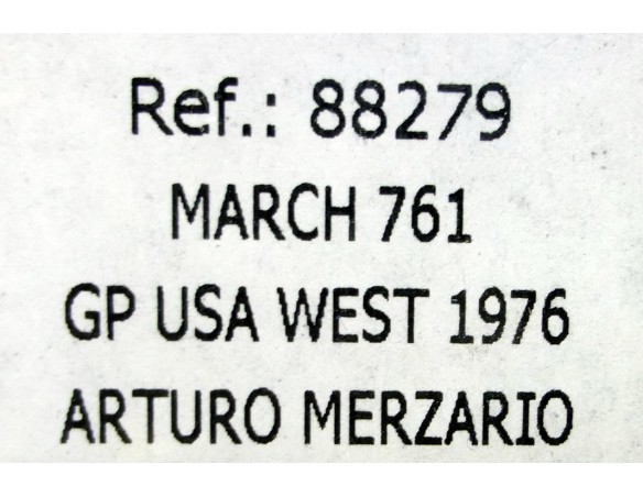 MARCH 761 GP USA WEST 1976  REF.88279 FLY
