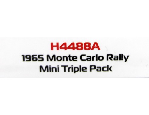 MINI TRIPLE PACK RALLY MONTE CARLO 1965 REF.H4488A SUPERSLOT