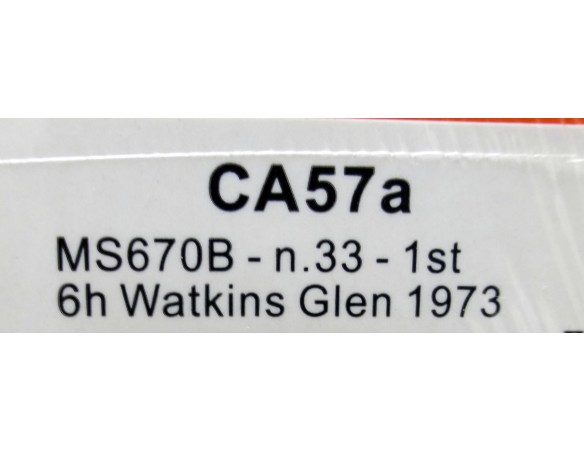 MANTRA SIMCA MS670B Nº33 1ST 6H WATKINS GLEN 1973 REF.CA57a SLOT.IT
