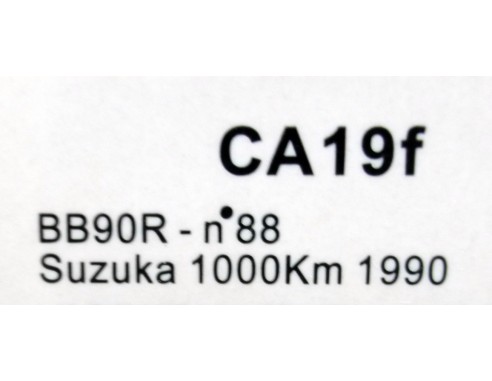 BRITISH BARN BB90R Nº88 SUZUKA 1000K 1990 REF.CA19f SLOT.IT