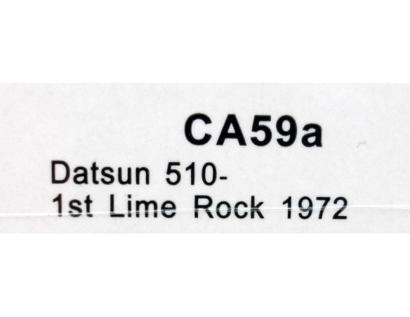 DATSUN 510 1ST LIME ROCK 1972 REF.CA59a SLOT.IT