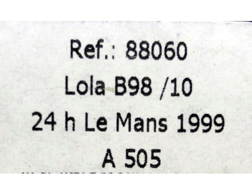 LOLA B98/10 24H LE MANS 1999 A505 REF.88060 FLY