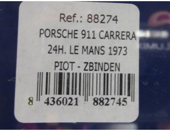 PORSCHE 911 CARRERA 24H. LE MANS 1973 REF.88274 FLY