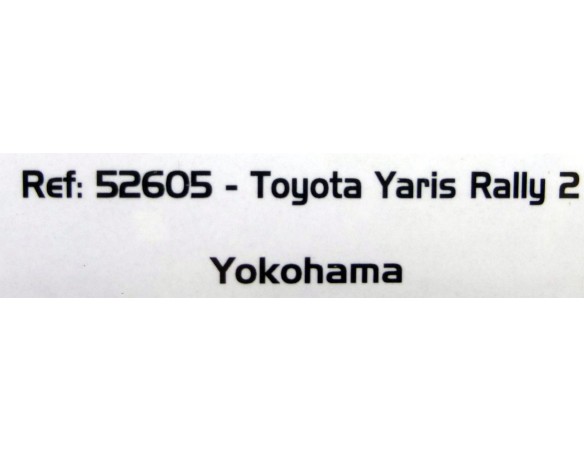 TOYOTA YARIS RALLY 2 YOKOHAMA REF.52605 AVANT SOLT