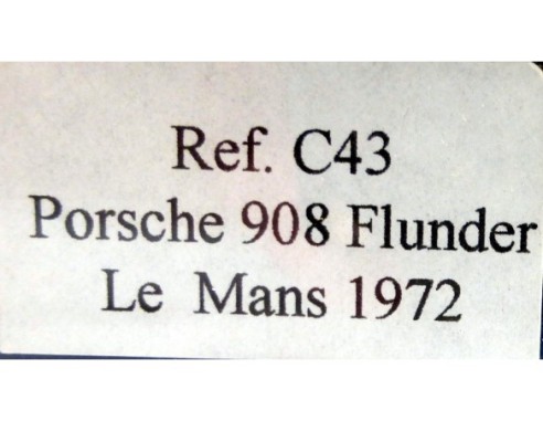 PORSCHE 908 FLUNDER LE MANS 1972 REF.C43 FLY