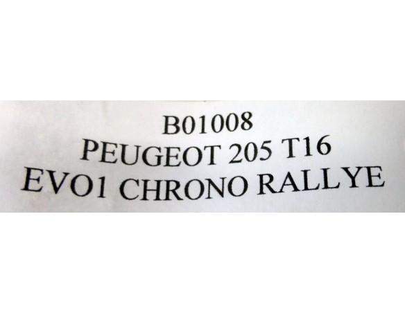 PEUGEOT 205 T16 EVO1 REF.B01008 OSC