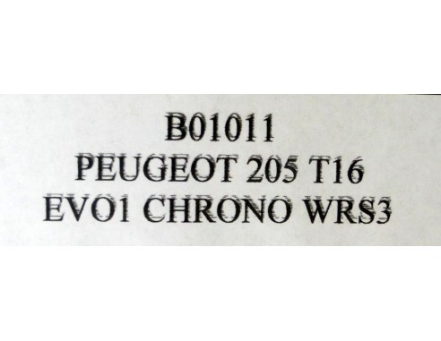 PEUGEOT 205 T16 EVO1 Nº3 REF.B01011 OSC