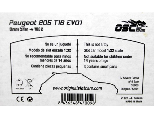 PEUGEOT 205 T16 EVO1 Nº2 REF.B01010 OSC