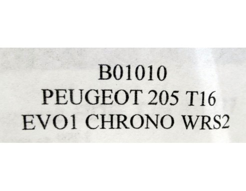 PEUGEOT 205 T16 EVO1 Nº2 REF.B01010 OSC