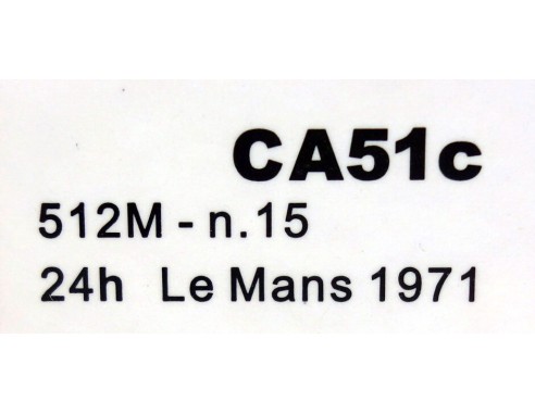 FERRARI 512M Nº15 24H LE MANS 1971 REF.CA51c SLOT.IT