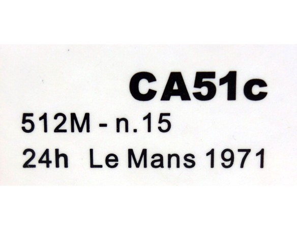 FERRARI 512M Nº15 24H LE MANS 1971 REF.CA51c SLOT.IT