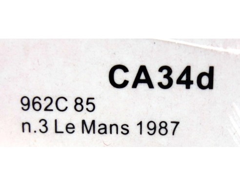 PORSCHE 962C 85 LE MANS 1987 Nº3 REF.CA34d SLOT.IT