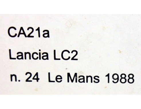 LANCIA LC2 LE MANS 1988 Nº24 REF.CA21a SLOT.IT