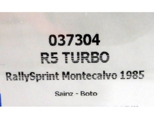 RENAULT 5 TURBO CARLOS SAINZ 1985.LTD ED. 200U. REF.037304 FLY