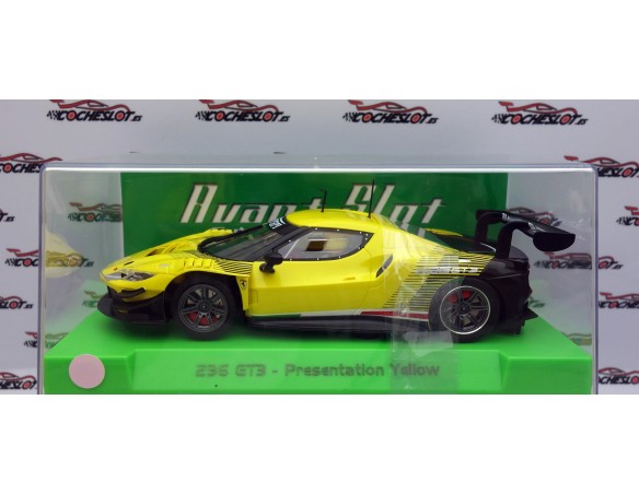 FERRARI 296 GT3 PRESENTATION YELLOW REF.AS52302 AVANT SLOT