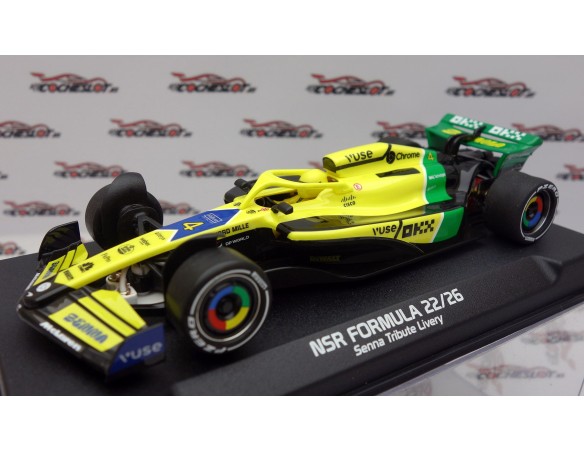FORMULA 22/26 SENNA TRIBUTE LIVERY Nº4 LN IL KING 21 EVO3 REF.0539IL NSR