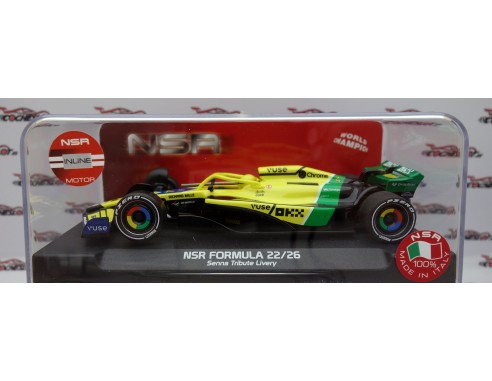 FORMULA 22/26 SENNA TRIBUTE LIVERY Nº4 LN IL KING 21 EVO3 REF.0539IL NSR