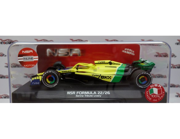 FORMULA 22/26 SENNA TRIBUTE LIVERY Nº4 LN IL KING 21 EVO3 REF.0539IL NSR