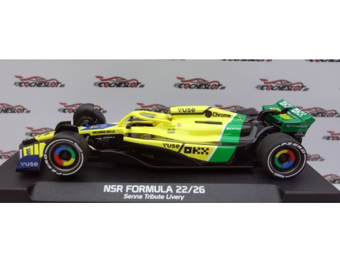 FORMULA 22/26 SENNA TRIBUTE LIVERY Nº4 LN IL KING 21 EVO3 REF.0539IL NSR