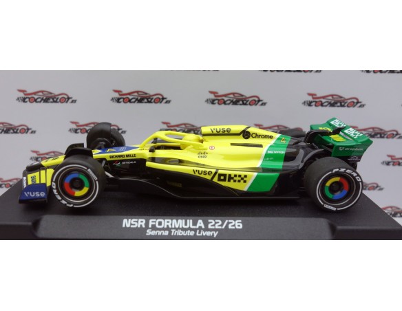 FORMULA 22/26 SENNA TRIBUTE LIVERY Nº4 LN IL KING 21 EVO3 REF.0539IL NSR