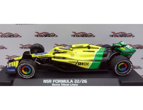 FORMULA 22/26 SENNA TRIBUTE LIVERY Nº81 OP IL KING 21 EVO3 REF.0540IL NSR
